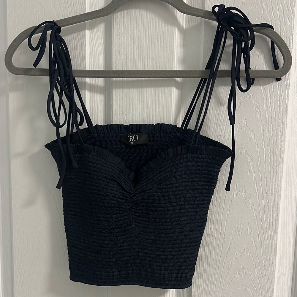 RESET By Jane-Tallulah Cami Navy Women's Top with Adjustable Straps